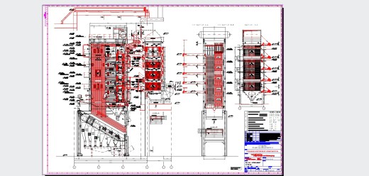 布达佩斯 - 拉科摩斯洛杉矶废物焚化厂的锅炉的3D模型缩略图